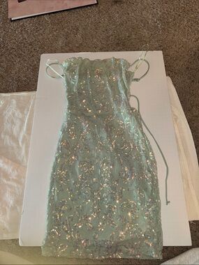 Windsor Mint Green Sequin Bodycon Dress